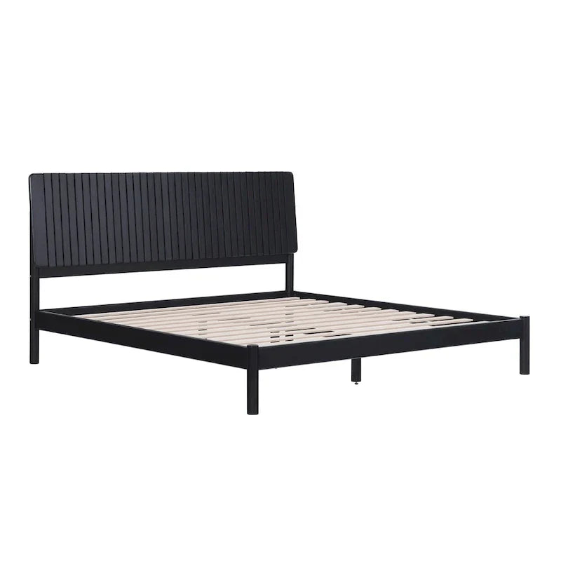 Modern King Bed with Slatted Headboard by Middlebrook Designs - image 13