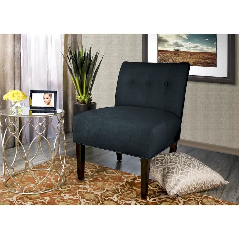 MJL Furniture Obsession Brownstone Button-Tufted Accent Chair (AS IS) - image 13