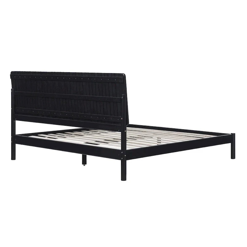 Modern King Bed with Slatted Headboard by Middlebrook Designs - image 14