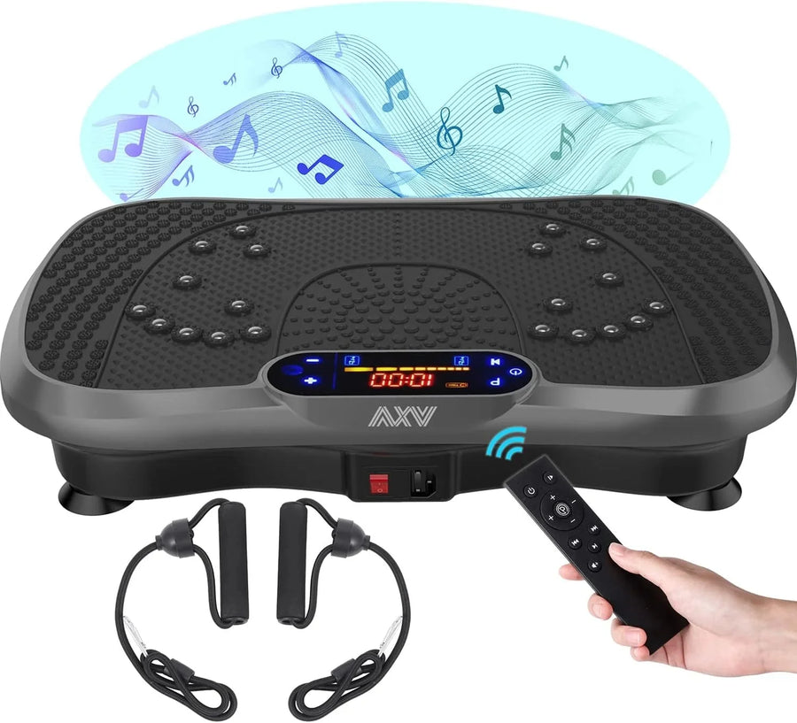 Vibration Plate Fitness Platform Exercise Machine Vibrating Lymphatic Drainage Shaking Full Body Shaker Workout Vibrate Stand Shake Board Sport Gym for Weight Loss Fat Burner for Women Men - image 1