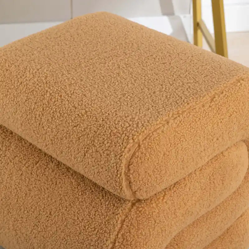 Contemporary S-Shape Ottoman Makeup Stool and Footrest for Living Room and Bedroom - image 27