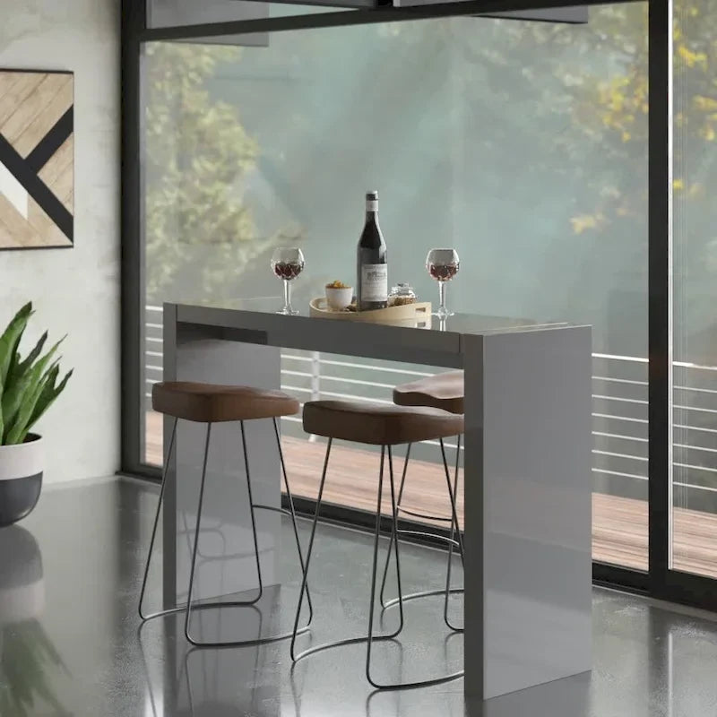 Lacquered MDF Wooden Bar Table for Dining Room - image 4