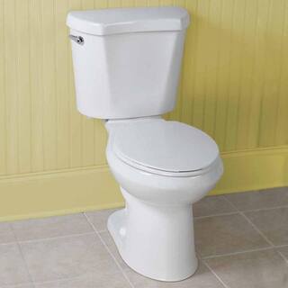 2-Piece 1.28 GPF High Efficiency Single Flush Elongated Toilet in White - image 4