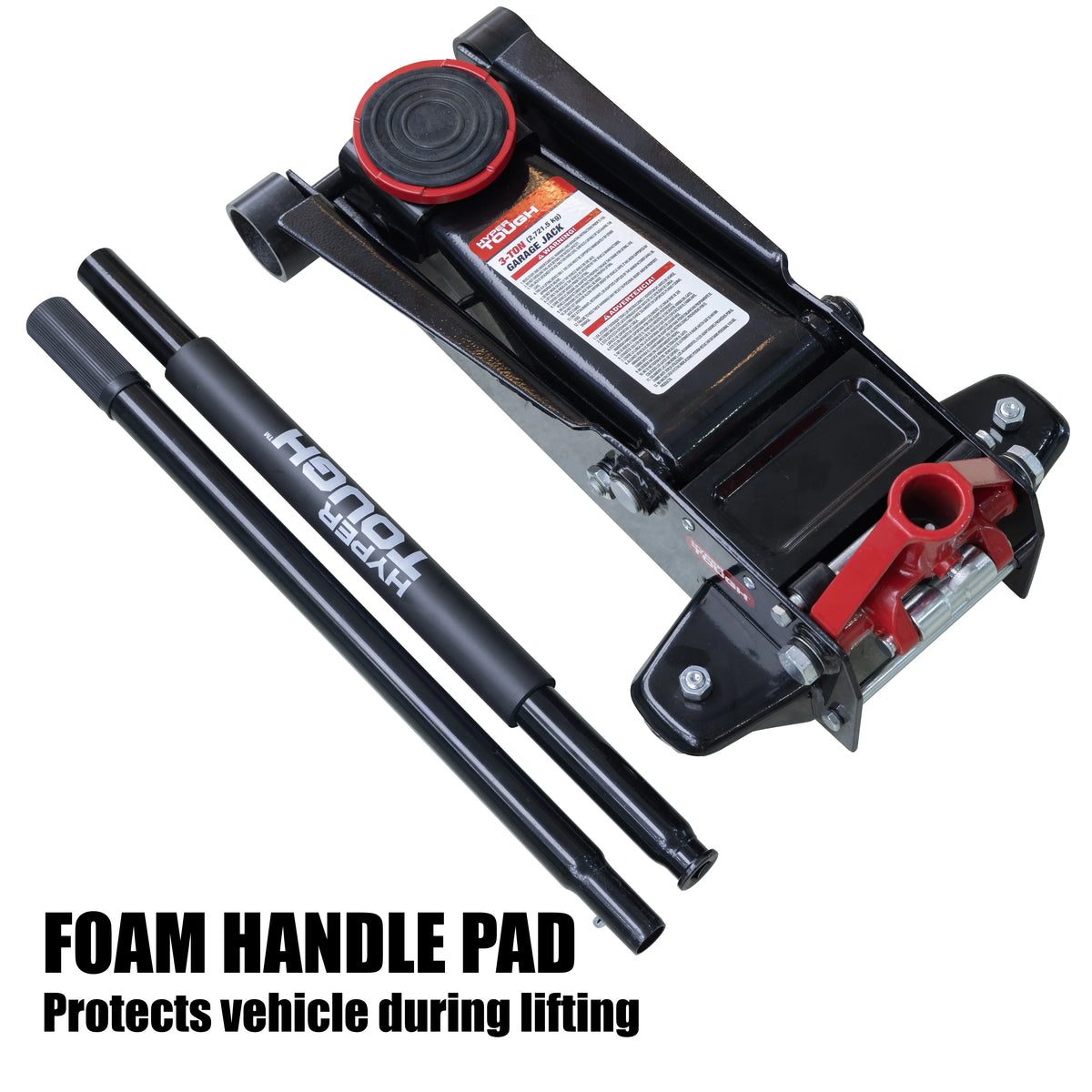 Hyper Tough 3 Ton Floor Jack with Dual Pump - Black - image 5