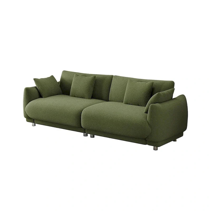 Modern Upholstered Sofa with Plush Cushions and Solid Wood Frame - image 12