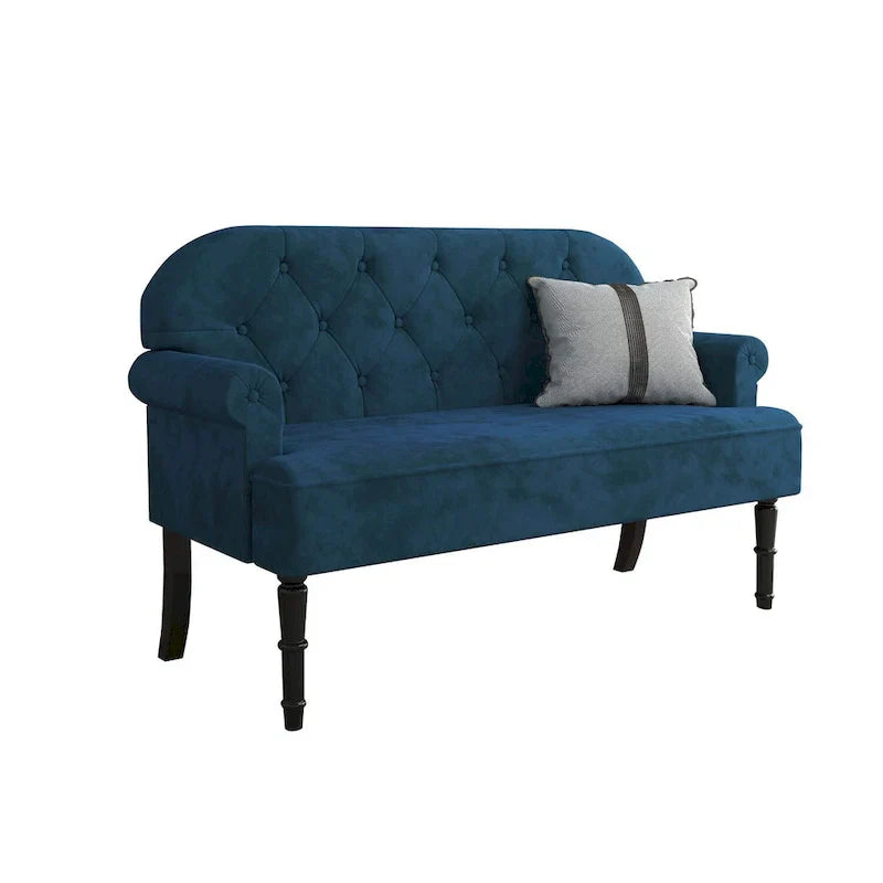 Margherita Upholstered Rolled Arm Loveseat - image 5