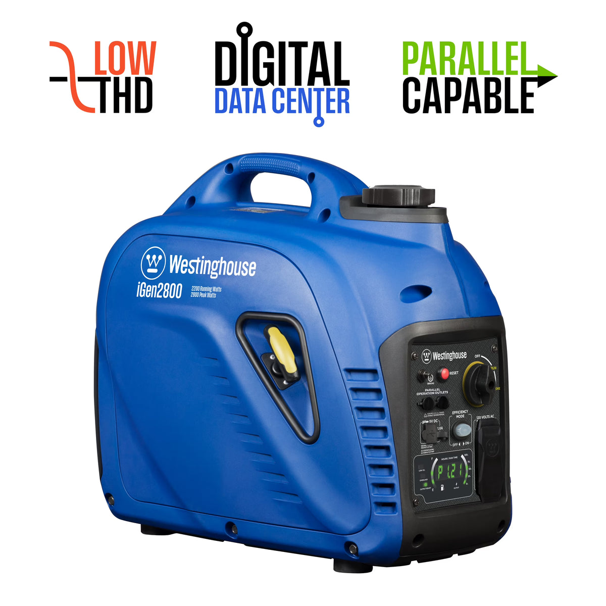 Westinghouse 2800 Peak Watt Super Quiet & Lightweight Portable Inverter Generator, Gas Powered, Parallel Capable, Long Run Time - image 1