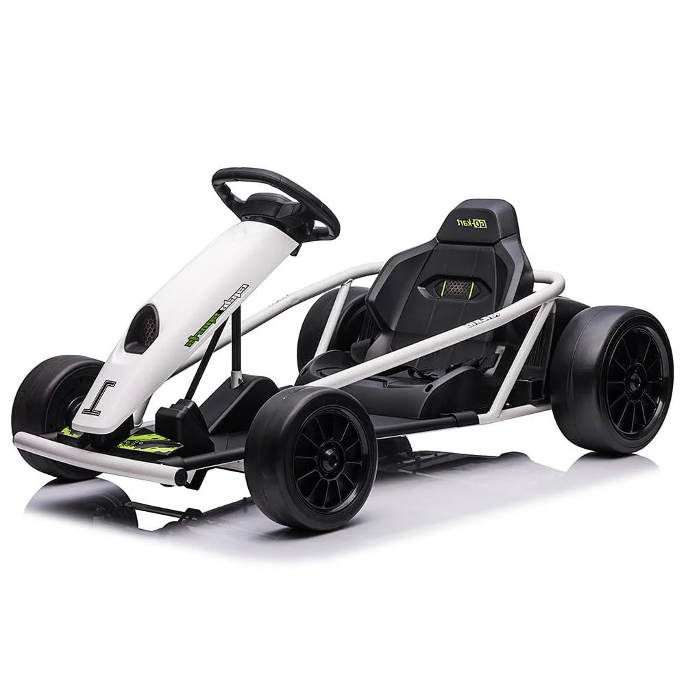 24V Electric Go-Kart for Kids Ages 8-12, Dual 300W Motors, 9Ah Battery - image 7
