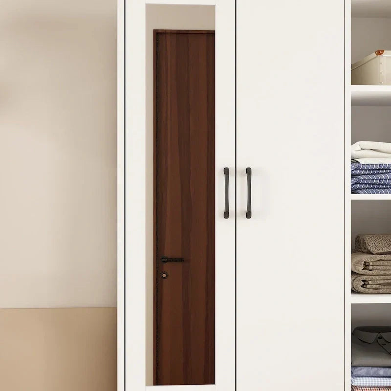 Modern Wardrobe Armoire with Mirror Door Drawers and Shelves - image 19