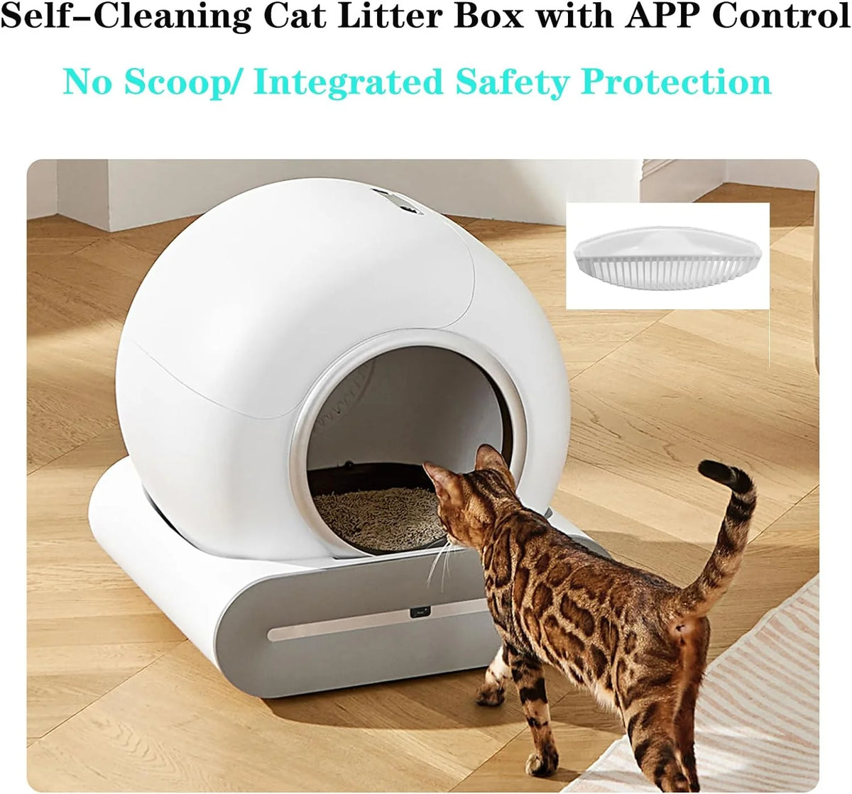 Self-Cleaning Cat Litter Box, Smart Cat Litter Cleaning Robot with APP Control, Automatic Cat Litter Box, Secure Alert/Health Monitor/Ionic Deodorizer/for Multiple Cats Updated - image 12