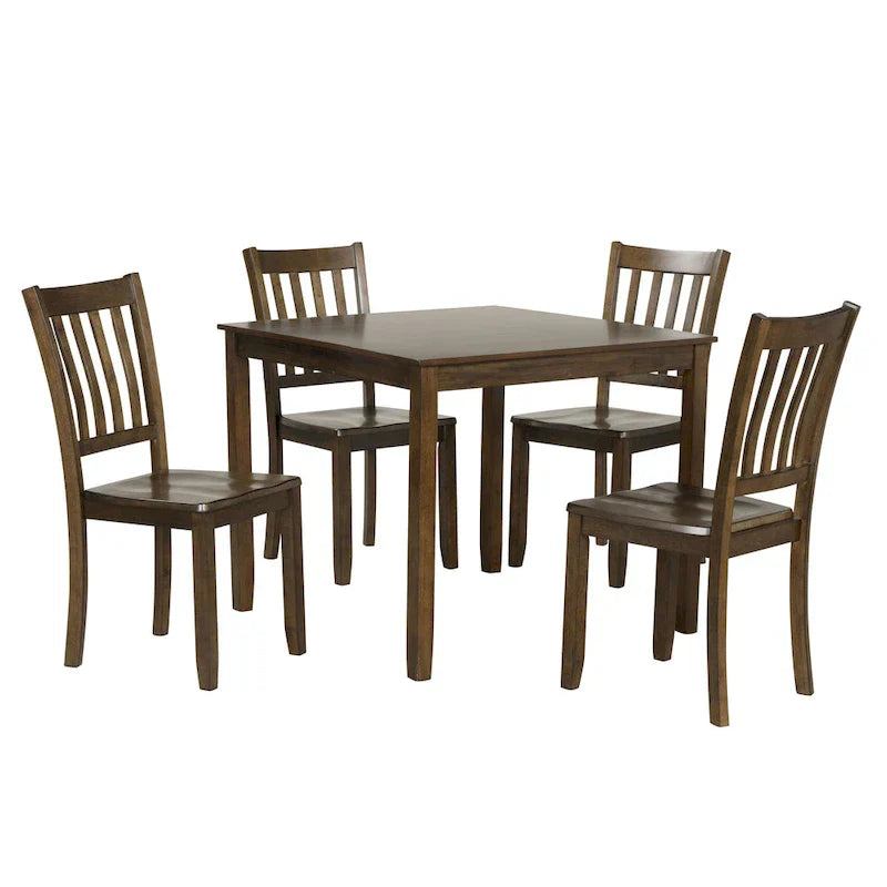 Denhour DH Basic Traditional Solid Wood 5-Piece Dining Set - image 25