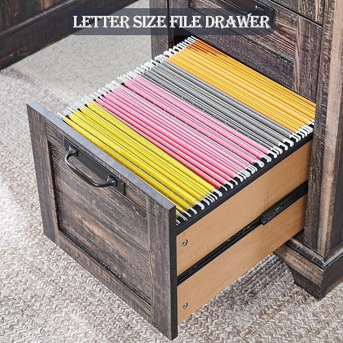 60 Farmhouse Executive Desk, Wood Home Office Desk, Computer Desk - image 23