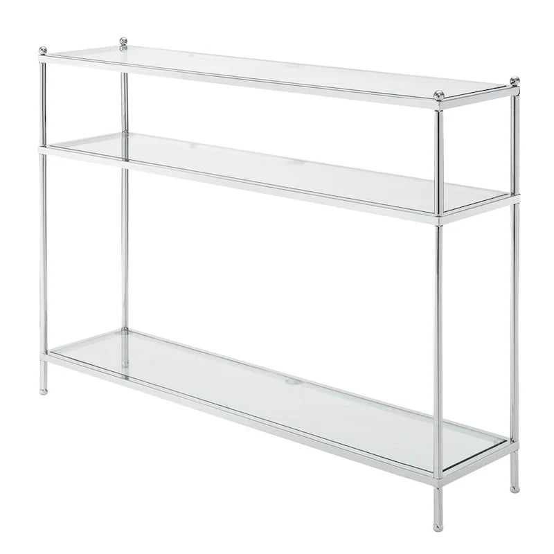 Royal Crest 3-Tier Glass Console Table by Convenience Concepts - image 3