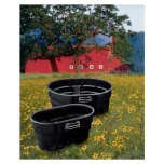 Rubbermaid FG424500BLA Livestock Tank (Model Year 2025), 150 Gallon Capacity, Plastic, Black - image 2