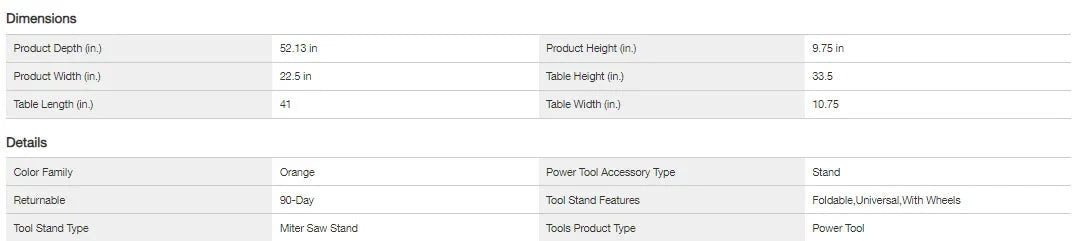 AC9946 Universal Mobile Miter Saw Stand with Mounting Braces - image 9