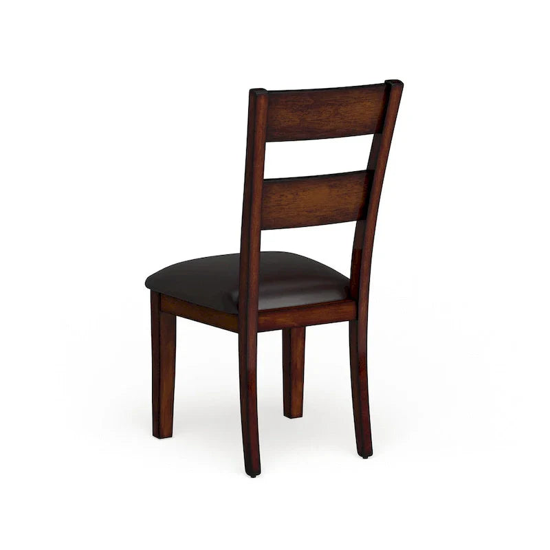 Set of 2 Paur Farmhouse Brown Wooden Dining Chairs by Furniture of America - image 10