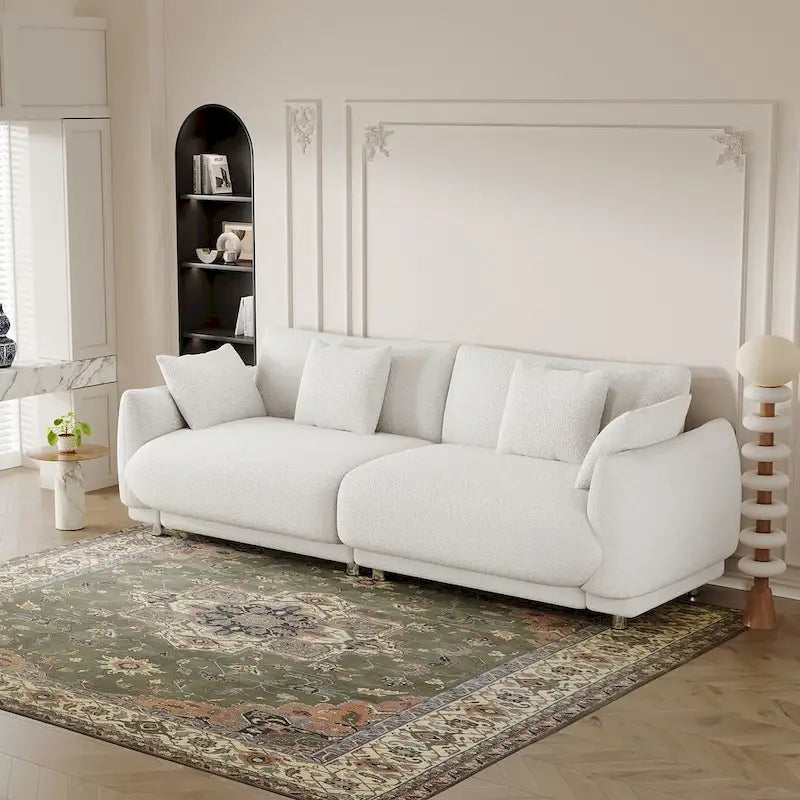 Modern Upholstered Sofa with Plush Cushions and Solid Wood Frame - image 19