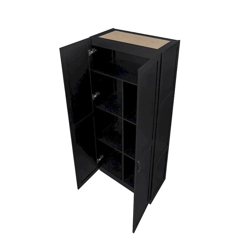 Modern Storage Wardrobe Cabinet with Doors and Multi Compartment Shelves - image 27