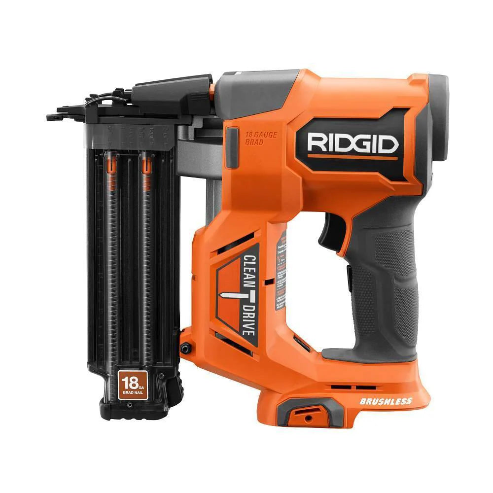 RIDGID 18V Brushless Cordless Nailer Combo Kit with Brad & Finish Nailers, Battery & Charger - image 6