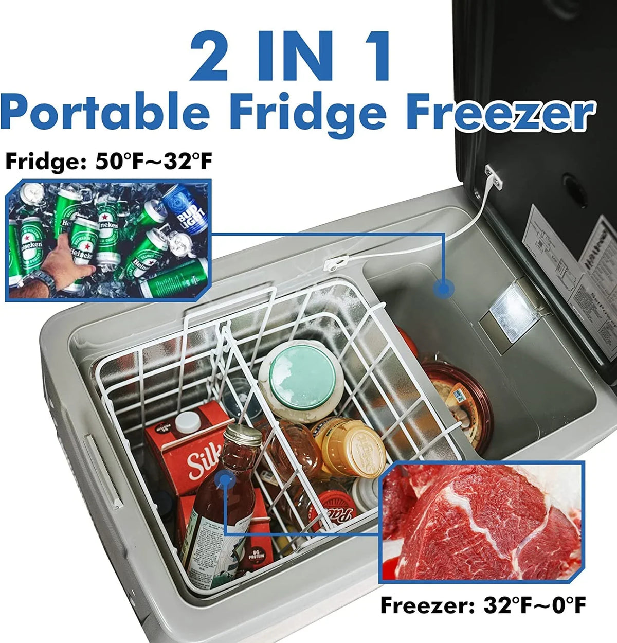 Setpower 12V Portable Refrigerator Freezer, 32 Quart Outdoor Fridge for Camping,Car Refrigerator,Electric Cooler for Truck, RV, Travel,3-Year Warranty - image 10