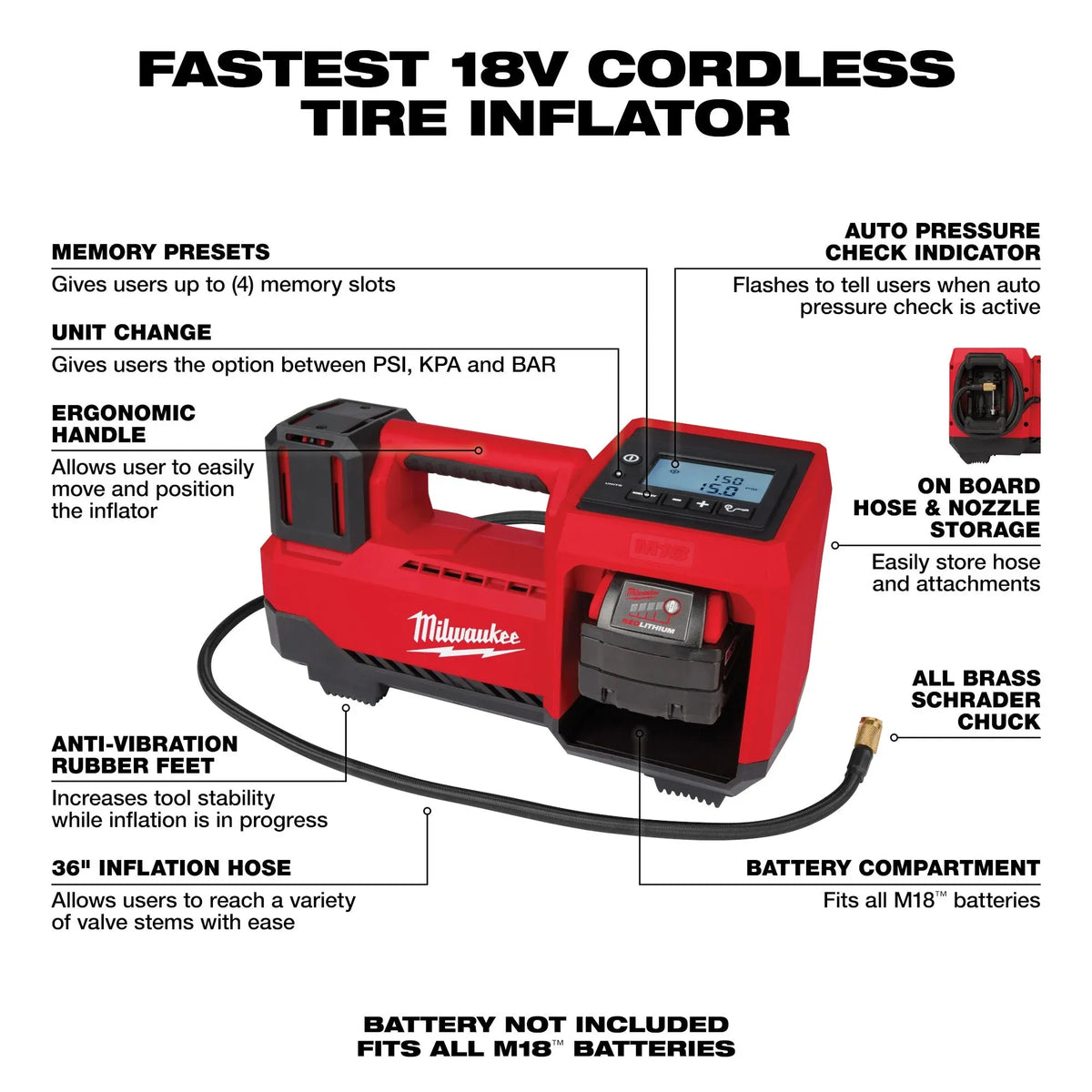 M18 Inflator (Tool Only) - image 2