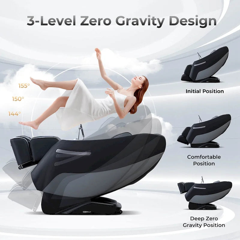 Costway Zero Gravity SL Track Full Body Massage Chair with Waist - image 8