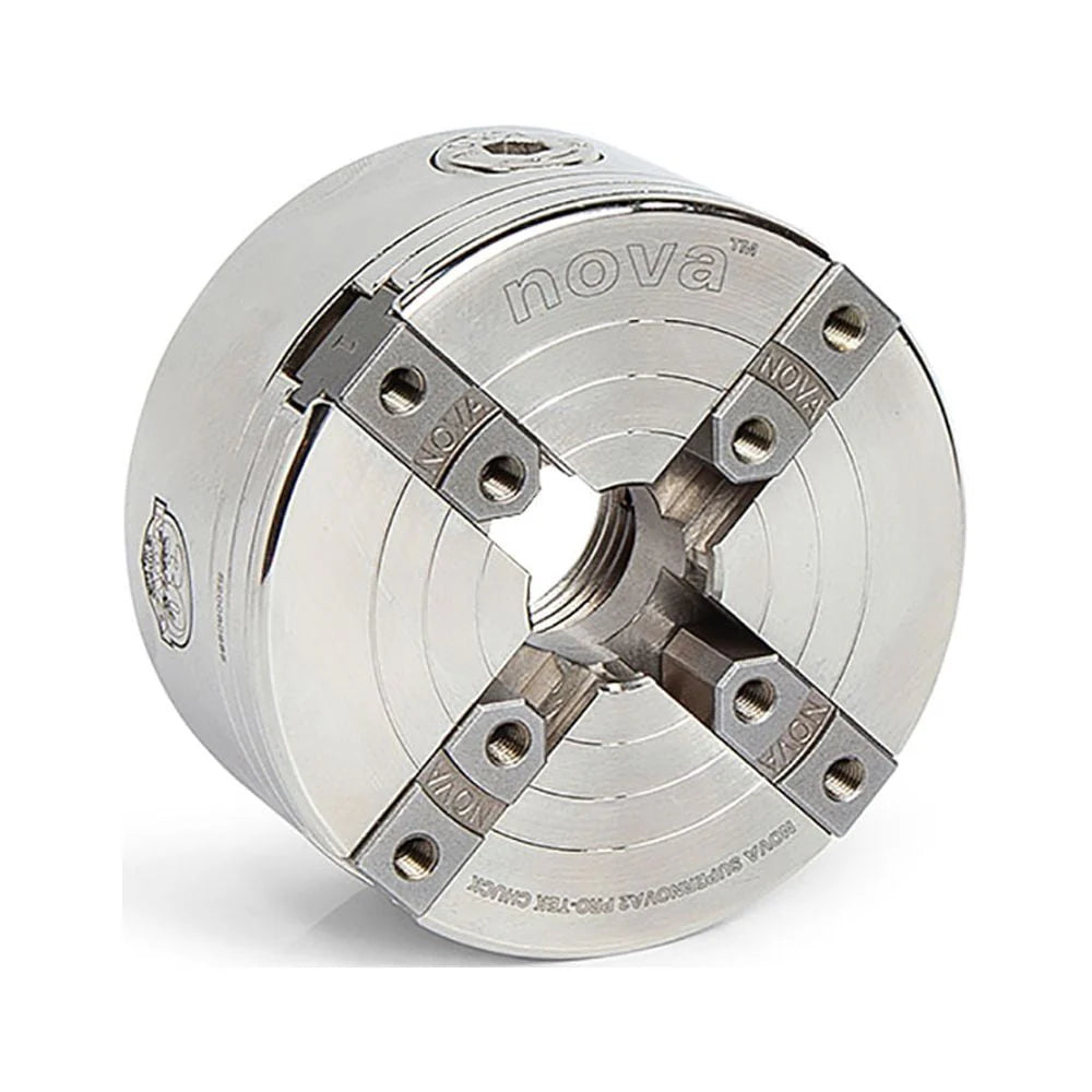 NOVA 23262 SUPERNOVA2 Insert Type Wood Turning Chuck and Jaw Set w/ T Bar Wrench - image 2