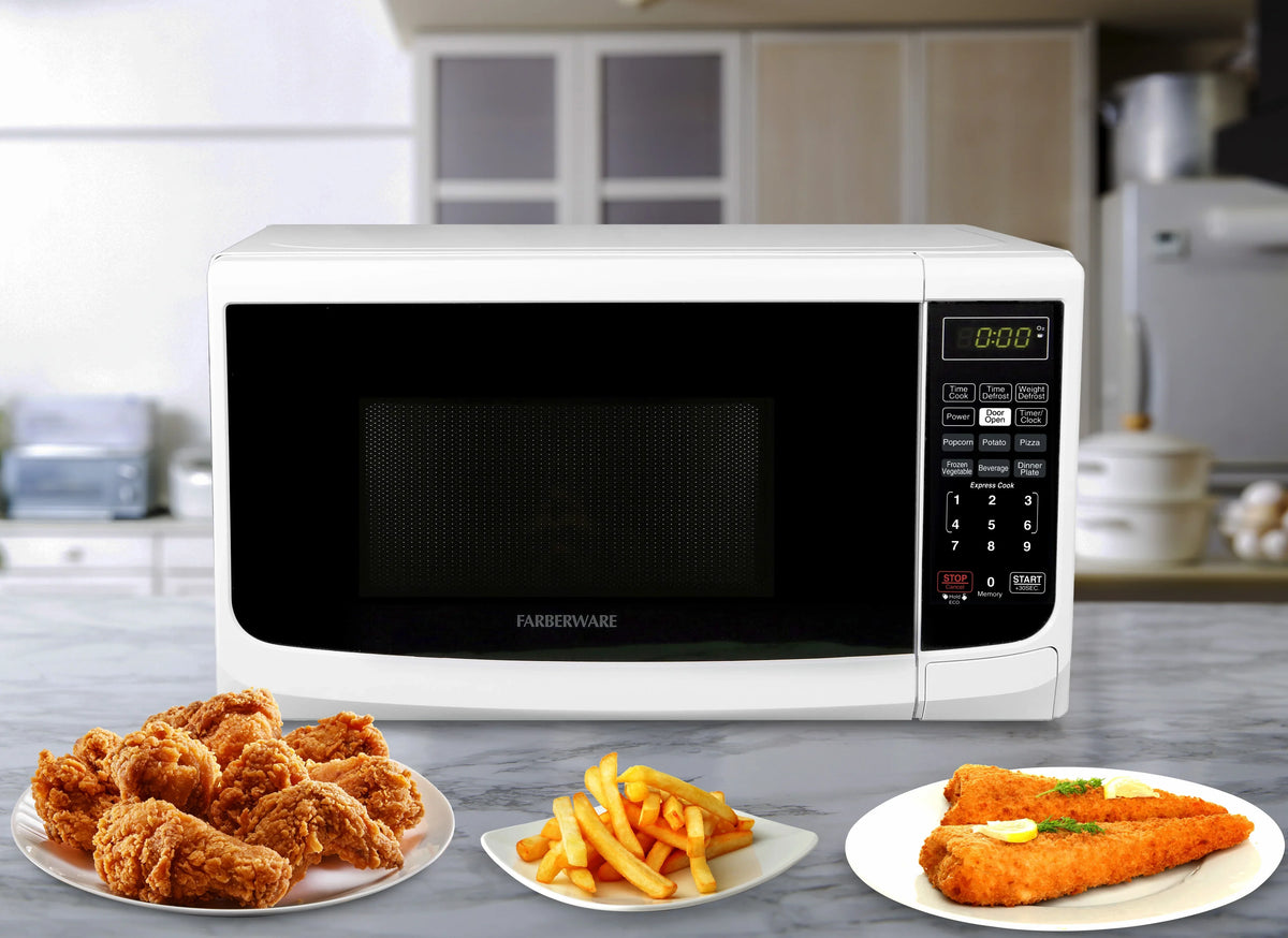 Farberware Countertop Microwave Oven with LED Lighting & Child Lock, 0.7 Cu Ft Black - image 14