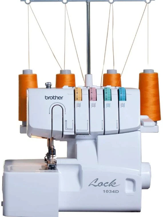 1034D Serger Heavy-Duty Metal Frame Overlock Machine 1300 Stitches Per Minute Removeable Trim Trap 3 Included Accessory Feet - image 3