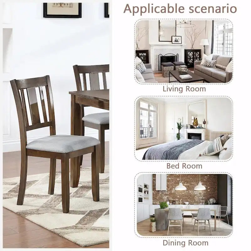 4-Piece Counter Height Dining Chair Set with Cushioned Seats - image 9