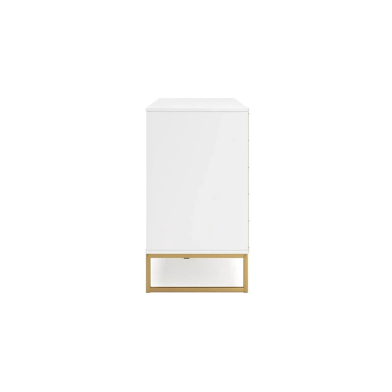 Signature Design by Ashley Socalle White and Gold Dresser - image 1