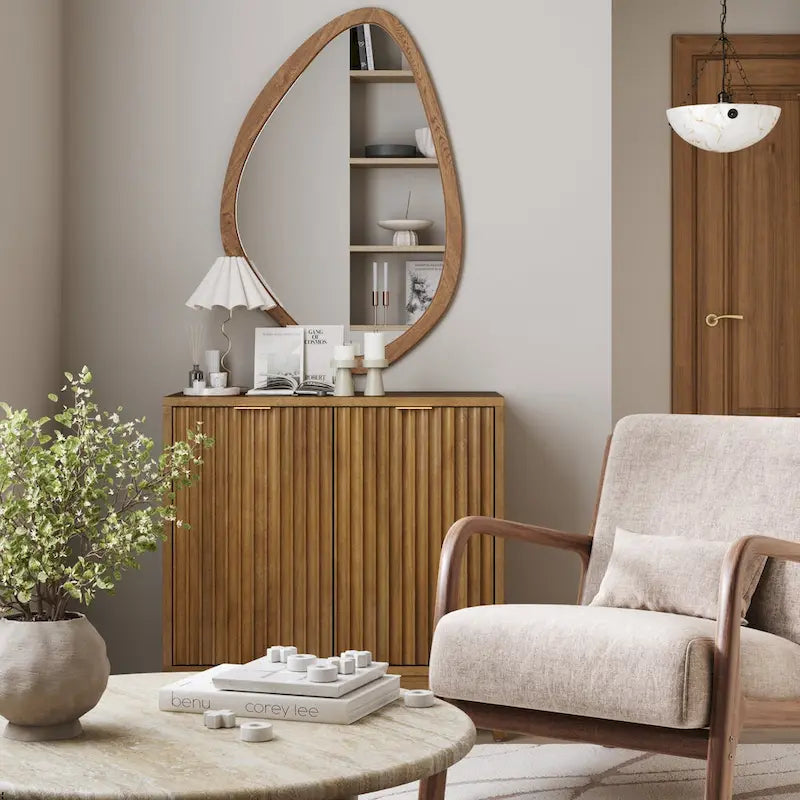 Jasper Contemporary Sideboard - Kitchen Storage Cabinet with Elegant Fluted Doors - image 11
