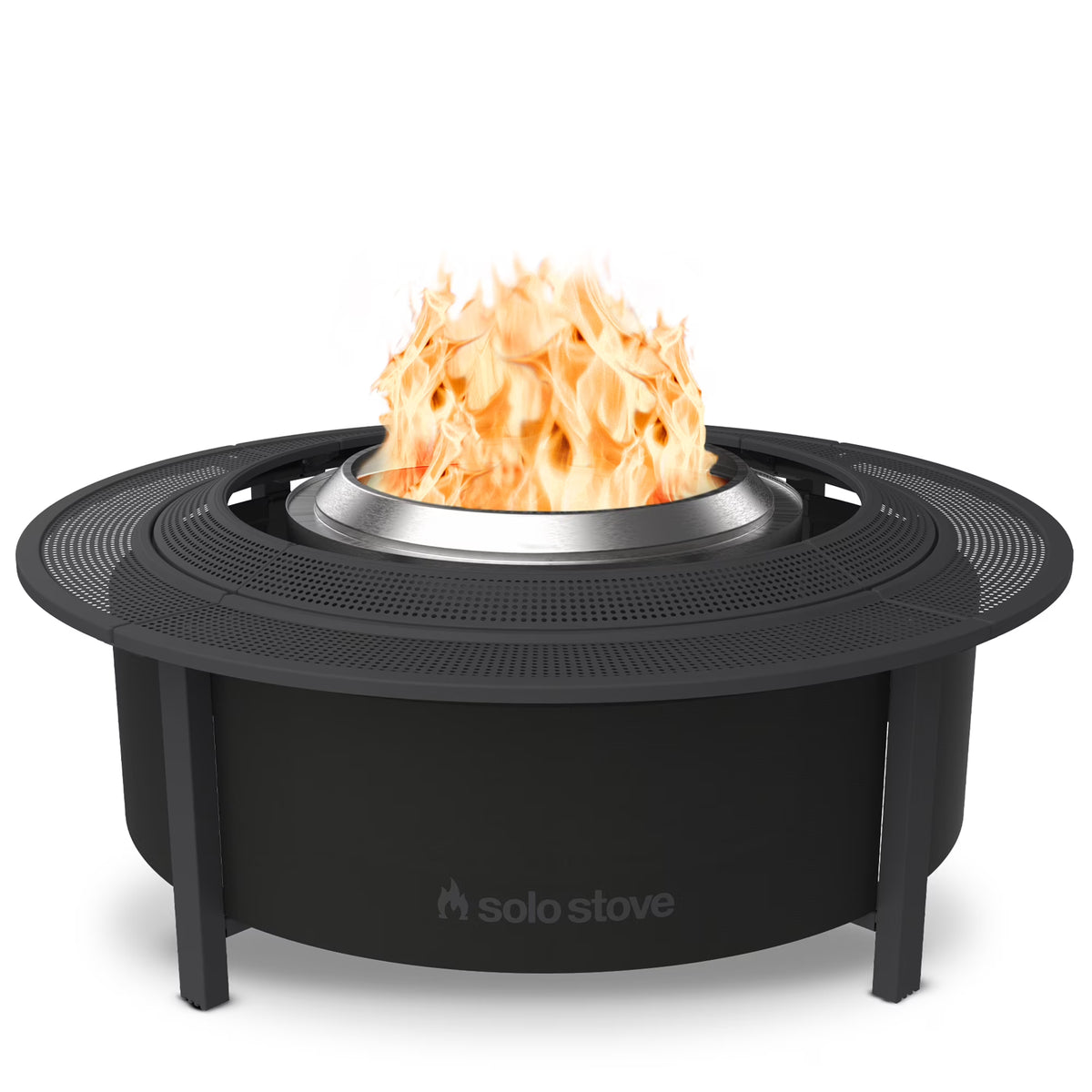 Solo Stove Fire Pit Surround Tabletop, Small Elevation for Ranger and Bonfire Wood Burning Outdoor Fire Pit, Powder - image 3