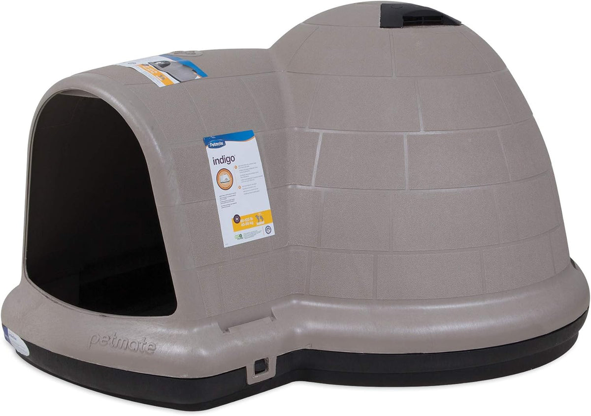 Petmate Indigo Dog House (Igloo Dog House, Made in USA with 90% Recycled Materials, All-Weather Protection Pet Shelter) for XL Dogs -90 to 125 pounds, Made in USA - image 26