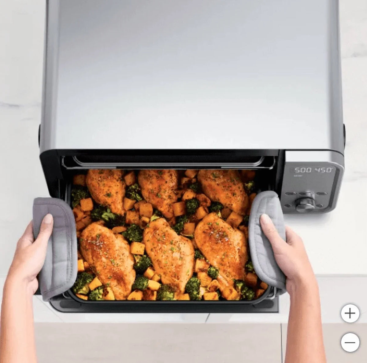 New Ninja Flip 10-in-1 Toaster Oven & Air Fryer with Added Broil Rack - image 3
