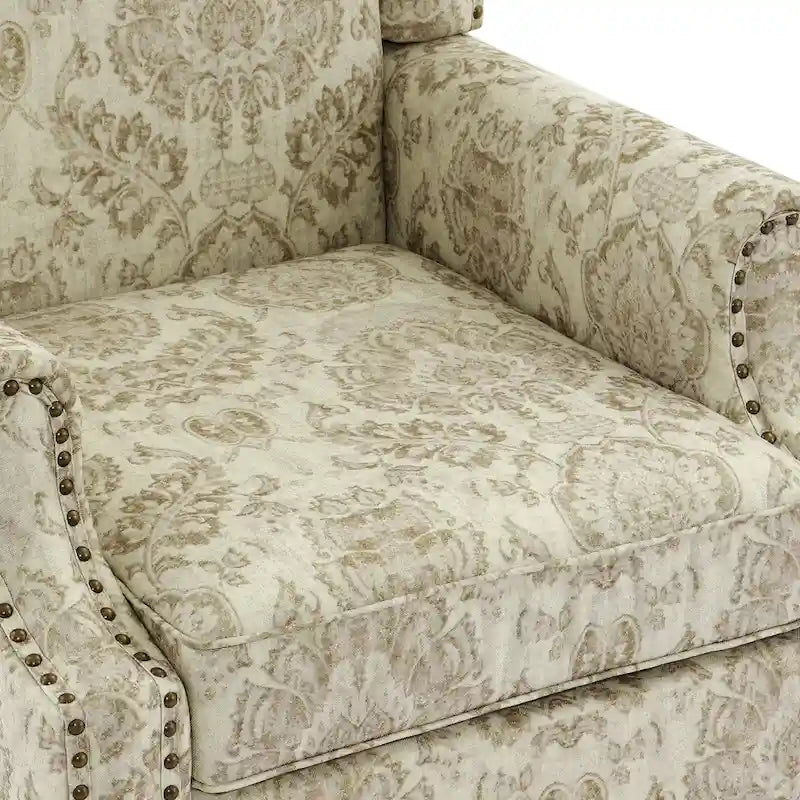 Pair of Stylish Upholstered Accent Chairs with Patterns for Living Room - image 36