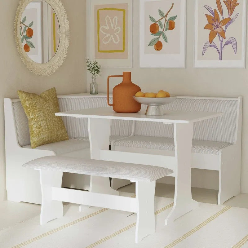 Sedley Farmhouse Nook Dining Set with Storage - image 1