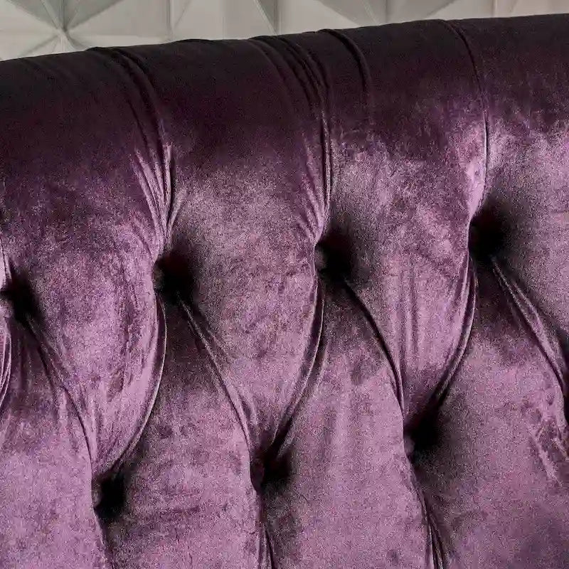 Milani Velvet Tufted Scroll Arm Loveseat by Christopher Knight Home - image 15