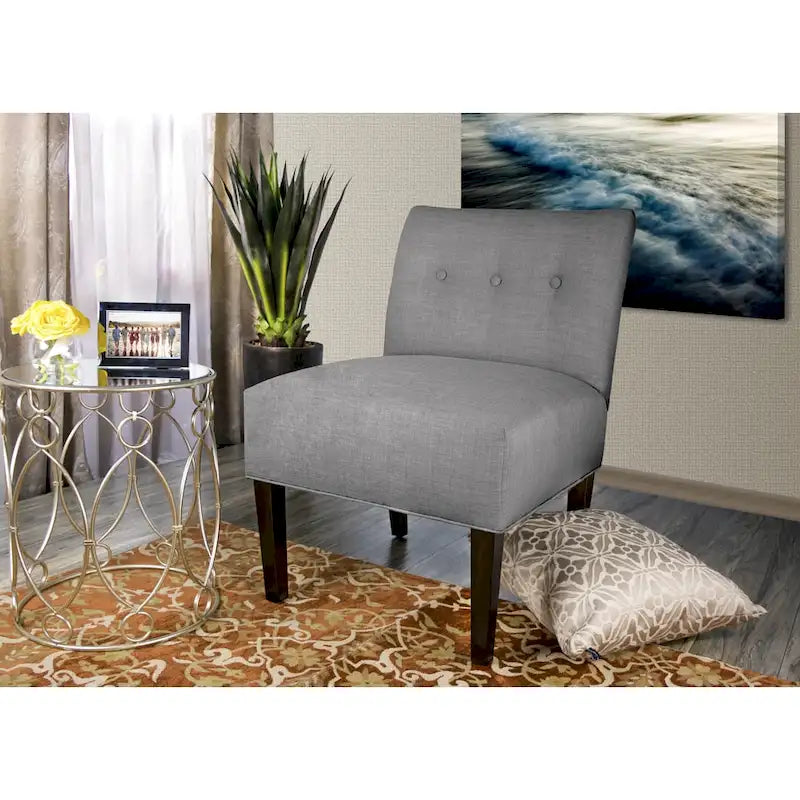 MJL Furniture Obsession Brownstone Button-Tufted Accent Chair (AS IS) - image 15