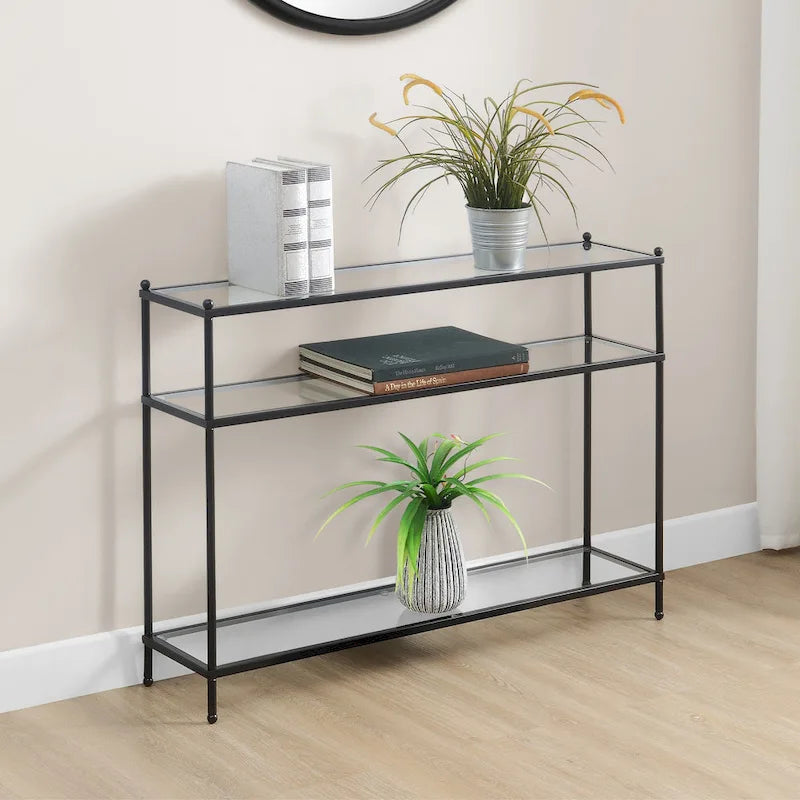 Royal Crest 3-Tier Glass Console Table by Convenience Concepts - image 7
