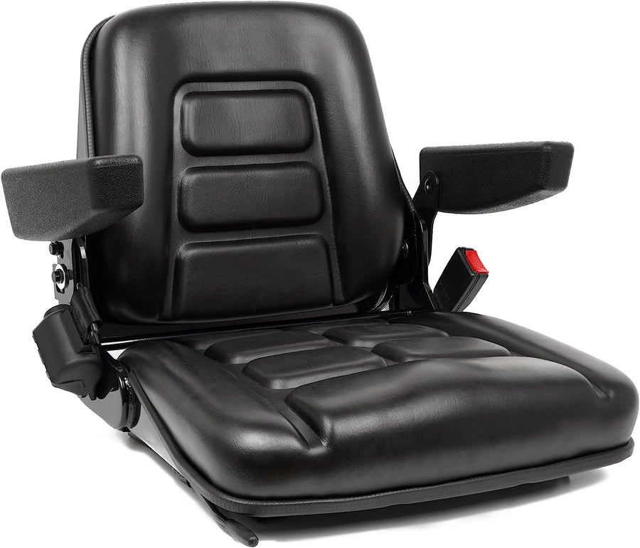 Universal Fold Down Forklift Seat, Micro Switch, Armrest And Safety Belt, for Tractor - image 1