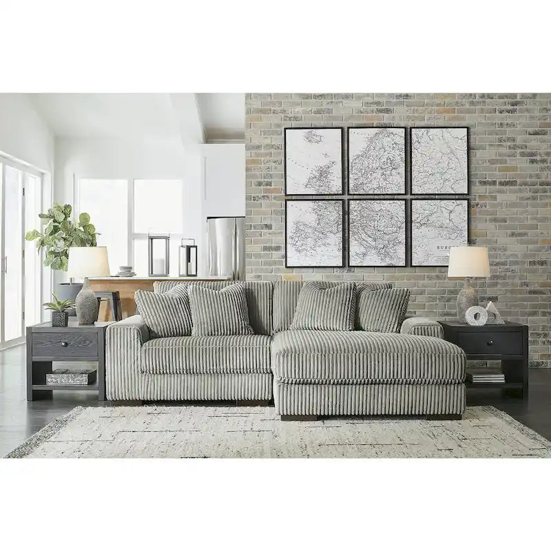 Signature Design by Ashley Lindyn 2-Piece Sectional Sofa with Chaise - Dimensions: 102W x 70D x 38H - image 14