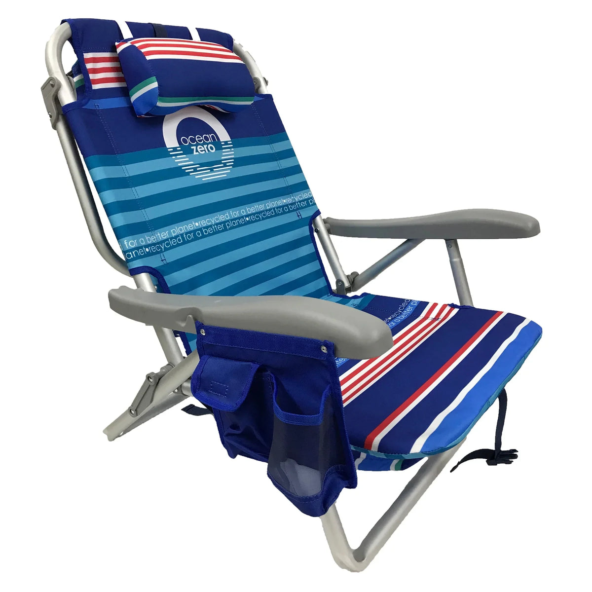 (2 pack) Ocean Zero Deluxe Backpack Chair Striped - image 2