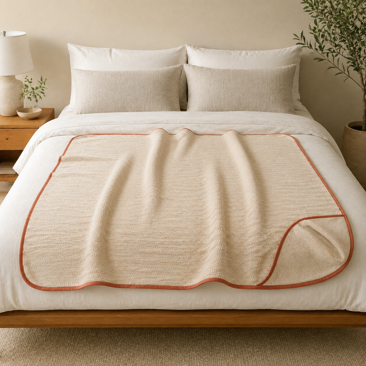 CovePetal Corner-Pocket Throw Blanket