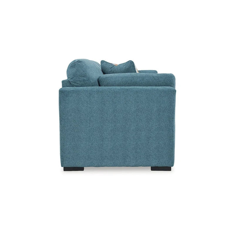 Signature Design by Ashley Keerwick Teal Queen Sofa Bed - Dimensions: 94" W x 41" D x 39" H - image 4