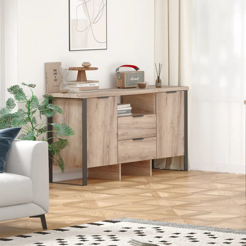 2-Door, 2-Drawer Storage Cabinet and TV Stand - image 14