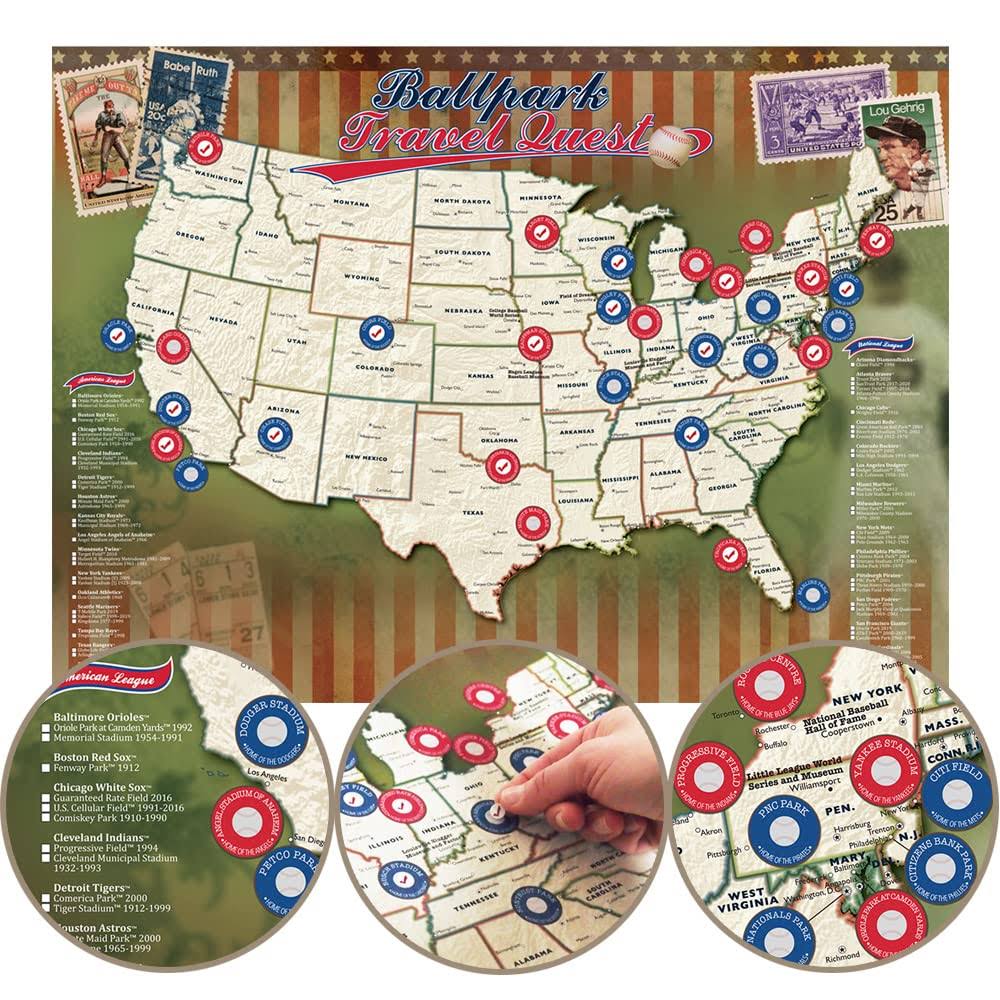 Ballpark Travel Quest Poster Set - image 1
