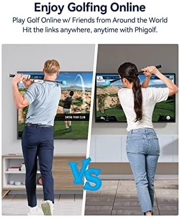 Home Golf Game Simulator: Enjoy Interactive Golf with Motion Sensor & Swing Stick for Indoor & Outdoor Fun 38,000+ Courses Worldwide, Compatible with Android, iOS, App & E6 Connect - image 13