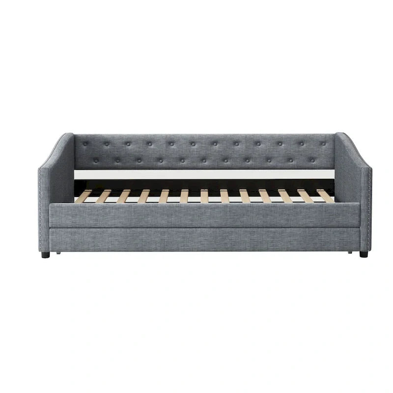Christopher Knight Home Bennett Tufted Daybed Sofa with Storage Drawers and Stylish Curved Arms - image 7