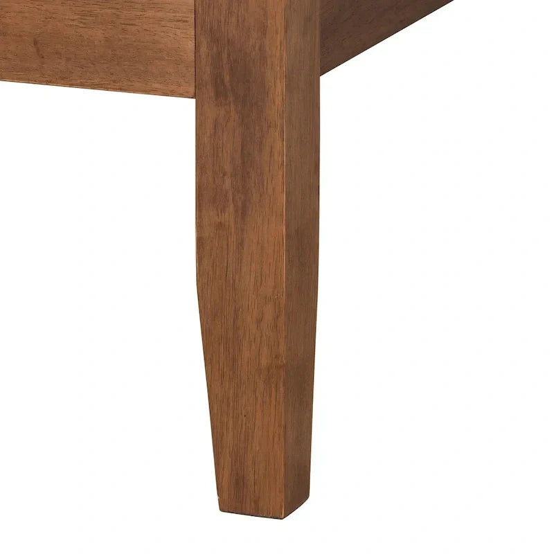Salvatore Mid-Century Modern Walnut Brown Wood Platform Bed - image 6